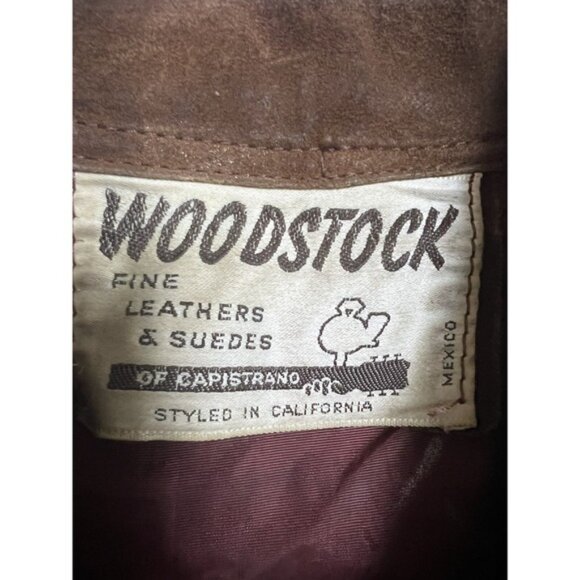 Vintage‎ Suede Jacket Woodstock California 70s Leather | Brown | Women's Small - Picture 7 of 16